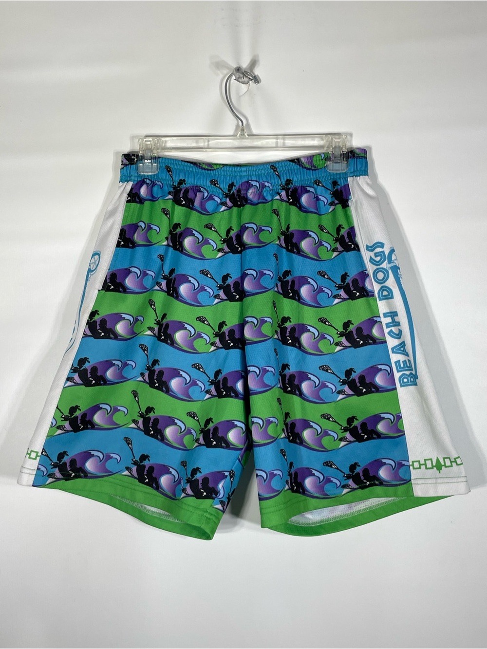 Beach Dog Boys Small Breathable Graphic Lacrosse Shorts